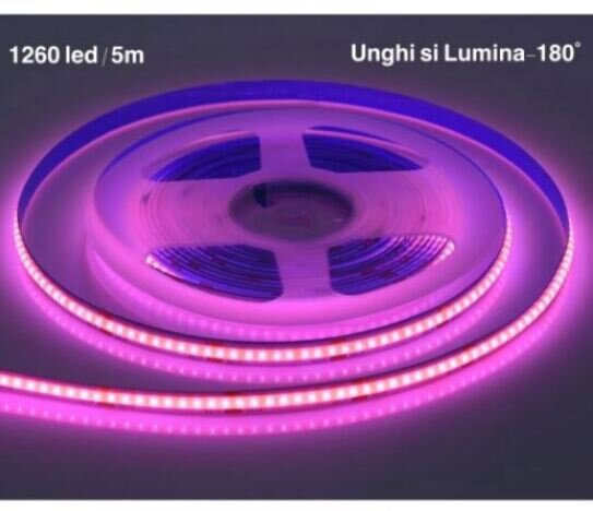 Banda cob led  - flexibil - 252led/m - 12w/ml - rola/5m